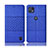 Custodia Portafoglio In stoffa con Supporto H12P per Motorola Moto G50 5G Blu