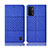 Custodia Portafoglio In stoffa con Supporto H12P per OnePlus Nord N200 5G Blu