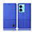 Custodia Portafoglio In stoffa con Supporto H12P per Oppo A1 Pro 5G Blu