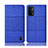 Custodia Portafoglio In stoffa con Supporto H12P per Oppo A74 5G Blu