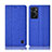 Custodia Portafoglio In stoffa con Supporto H12P per Oppo A76 Blu
