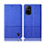 Custodia Portafoglio In stoffa con Supporto H12P per Oppo A94 5G Blu
