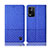 Custodia Portafoglio In stoffa con Supporto H12P per Oppo K9X 5G Blu