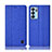 Custodia Portafoglio In stoffa con Supporto H12P per Oppo Reno6 5G Blu