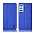Custodia Portafoglio In stoffa con Supporto H12P per Oppo Reno6 Pro+ Plus 5G Blu