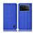 Custodia Portafoglio In stoffa con Supporto H12P per Vivo iQOO 9 Pro 5G Blu