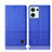 Custodia Portafoglio In stoffa con Supporto H13P per Oppo Reno8 5G Blu