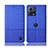 Custodia Portafoglio In stoffa con Supporto H14P per Motorola Moto Edge 30 Fusion 5G Blu