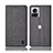 Custodia Portafoglio In stoffa con Supporto H14P per Motorola Moto Edge X30 Pro 5G Grigio
