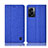 Custodia Portafoglio In stoffa con Supporto H14P per Oppo A57 5G Blu