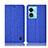 Custodia Portafoglio In stoffa con Supporto H14P per Oppo A78 5G Blu