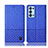 Custodia Portafoglio In stoffa con Supporto H14P per Oppo Reno6 Pro 5G Blu