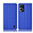 Custodia Portafoglio In stoffa con Supporto H14P per Oppo Reno7 Pro 5G Blu