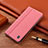 Custodia Portafoglio In stoffa con Supporto H14P per Xiaomi Mi Note 10 Lite Rosa