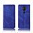 Custodia Portafoglio In stoffa con Supporto per Nokia X7 Blu