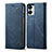 Custodia Portafoglio In stoffa con Supporto per OnePlus Nord 2T 5G Blu