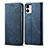 Custodia Portafoglio In stoffa con Supporto per Samsung Galaxy A04E Blu