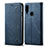 Custodia Portafoglio In stoffa con Supporto per Samsung Galaxy A20s Blu