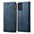Custodia Portafoglio In stoffa con Supporto per Samsung Galaxy A52 5G Blu