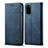 Custodia Portafoglio In stoffa con Supporto per Samsung Galaxy S20 5G Blu