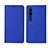 Custodia Portafoglio In stoffa con Supporto per Xiaomi Mi 10 Blu