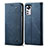 Custodia Portafoglio In stoffa con Supporto per Xiaomi Mi 12 5G Blu