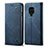 Custodia Portafoglio In stoffa con Supporto per Xiaomi Poco M2 Pro Blu