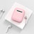 Custodia Portatile con Moschettone per AirPods Custodia di Ricarica C01 Rosa