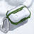 Custodia Portatile con Moschettone per AirPods Pro Custodia di Ricarica C04 Verde