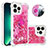 Custodia Silicone Cover Morbida Bling-Bling con Anello Supporto S01 per Apple iPhone 13 Pro Max