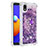 Custodia Silicone Cover Morbida Bling-Bling con Anello Supporto S01 per Samsung Galaxy A01 Core Viola