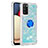 Custodia Silicone Cover Morbida Bling-Bling con Anello Supporto S01 per Samsung Galaxy A02s