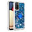 Custodia Silicone Cover Morbida Bling-Bling con Anello Supporto S01 per Samsung Galaxy A03s