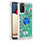 Custodia Silicone Cover Morbida Bling-Bling con Anello Supporto S01 per Samsung Galaxy A03s