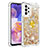 Custodia Silicone Cover Morbida Bling-Bling con Anello Supporto S01 per Samsung Galaxy A23 5G