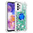 Custodia Silicone Cover Morbida Bling-Bling con Anello Supporto S01 per Samsung Galaxy A23 5G