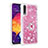 Custodia Silicone Cover Morbida Bling-Bling con Anello Supporto S01 per Samsung Galaxy A50