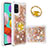 Custodia Silicone Cover Morbida Bling-Bling con Anello Supporto S01 per Samsung Galaxy A51 4G