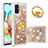 Custodia Silicone Cover Morbida Bling-Bling con Anello Supporto S01 per Samsung Galaxy A71 5G