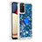 Custodia Silicone Cover Morbida Bling-Bling con Anello Supporto S01 per Samsung Galaxy M02s