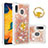Custodia Silicone Cover Morbida Bling-Bling con Anello Supporto S01 per Samsung Galaxy M10S