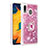 Custodia Silicone Cover Morbida Bling-Bling con Anello Supporto S01 per Samsung Galaxy M10S