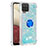 Custodia Silicone Cover Morbida Bling-Bling con Anello Supporto S01 per Samsung Galaxy M12