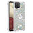 Custodia Silicone Cover Morbida Bling-Bling con Anello Supporto S01 per Samsung Galaxy M12 Argento