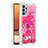 Custodia Silicone Cover Morbida Bling-Bling con Anello Supporto S01 per Samsung Galaxy M32 5G