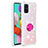 Custodia Silicone Cover Morbida Bling-Bling con Anello Supporto S01 per Samsung Galaxy M40S