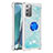 Custodia Silicone Cover Morbida Bling-Bling con Anello Supporto S01 per Samsung Galaxy Note 20 5G