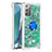 Custodia Silicone Cover Morbida Bling-Bling con Anello Supporto S01 per Samsung Galaxy Note 20 5G Verde