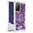 Custodia Silicone Cover Morbida Bling-Bling con Anello Supporto S01 per Samsung Galaxy Note 20 Ultra 5G