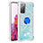 Custodia Silicone Cover Morbida Bling-Bling con Anello Supporto S01 per Samsung Galaxy S20 Lite 5G